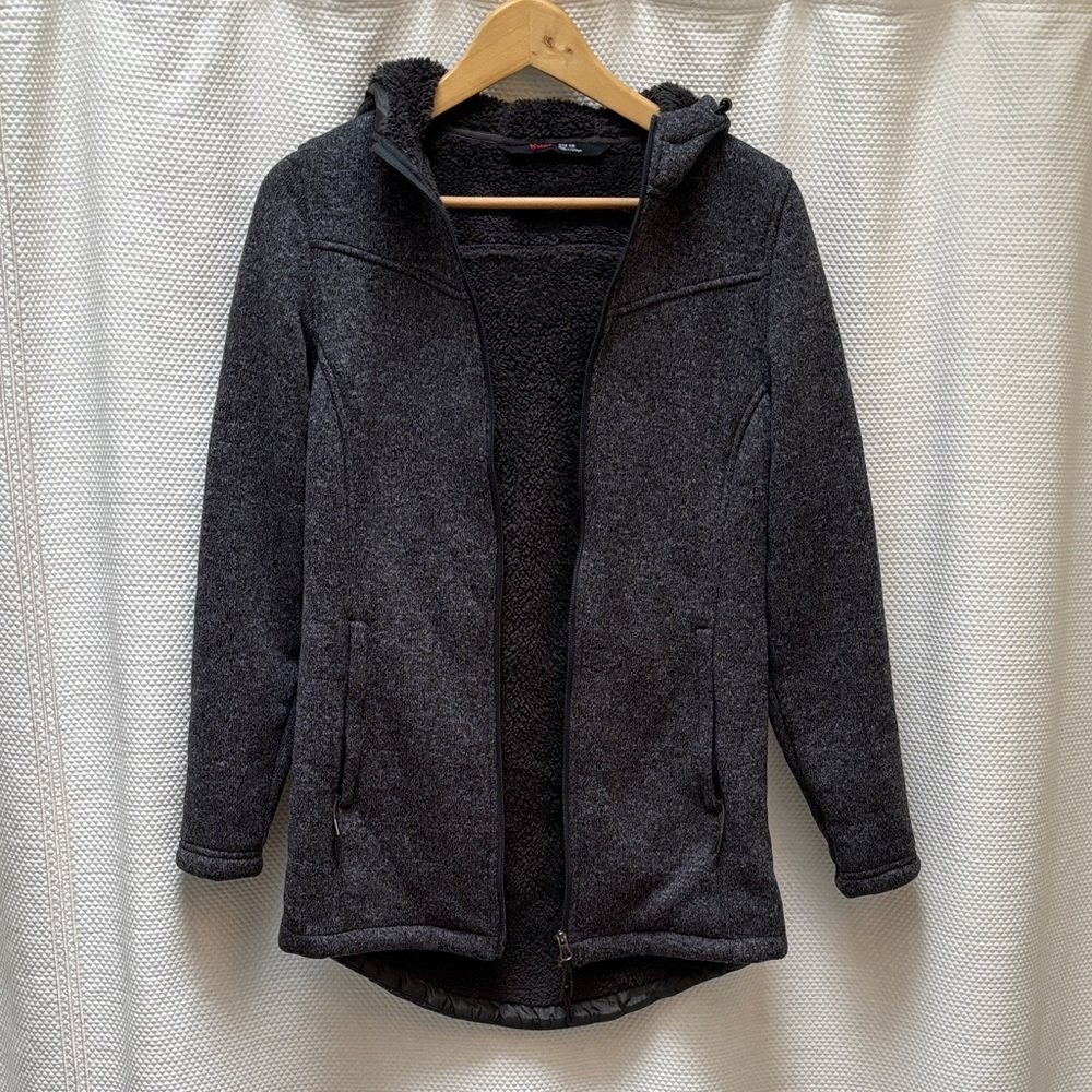 Women's stoic Gray Hooded Jacket